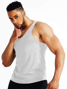 Men Breathable Quick-Drying Sports Casual Top - White - View 6