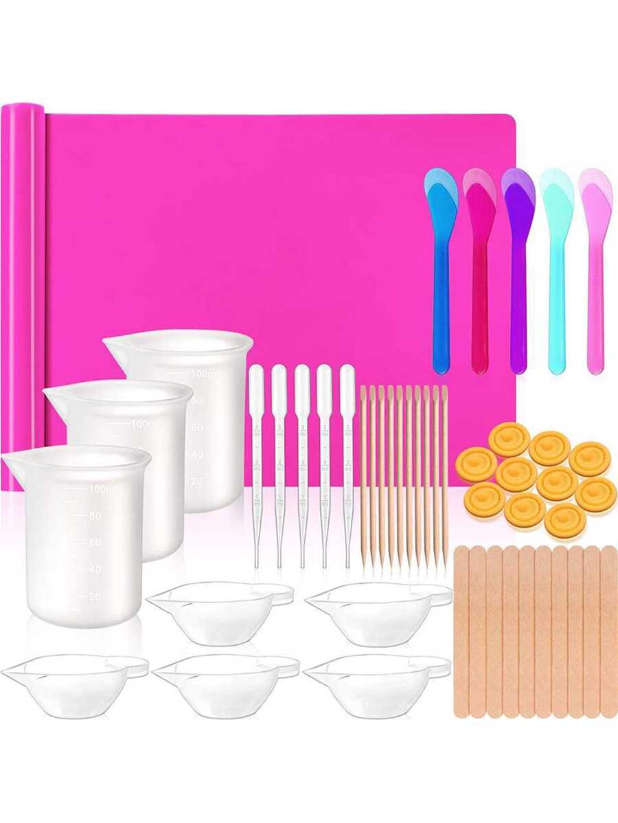 49pcs/set Epoxy Resin Silicone Mold Kit - Multicolor - View 1