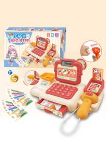 兒童卡通超市收銀機玩具,假裝遊戲組合 - 彩色 - 查看 1
