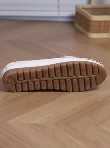 Women's Handmade Flat Casual Loafers, Leather, Versatile For Daily Office Wear