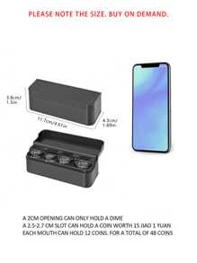 1入組車硬幣收納盒 - 黑色 - 查看 7