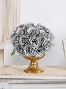 30pcs Artificial Gold Roses, Sparkle Roses Gold Flowers Artificial Roses With Stems For Crafts Wedding Bouquet Party Home Decor - Phong cách 2 - Xem 4