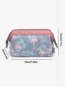 1 Miếng Chim hồng hạc Mô hình Sành điệu Túi vệ sinh du lịch Hộp đựng mỹ phẩm Túi đựng - Màu xanh nhạt - Xem 4