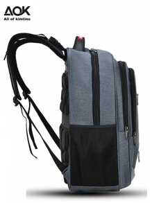 Men Functional Backpacks - 灰色 - 查看 3