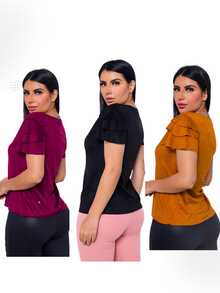 Women T-Shirts - Black - View 2