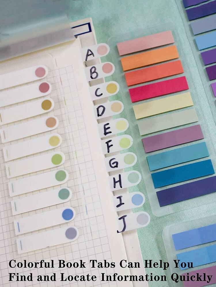 200 Pcs Sticky Index Tabs, Page Markers Notes Tabs Writable And Repositionable Book Flags Tabs Strip Index Tabs For Page Marking Classify File(Blue - View #4