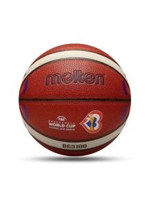 molten 1入正式授權複製版bg3100-m3p(2023版)抗磨pu高彈性橡膠膀胱室內/室外比賽籃球(size 7) - 棕色 - 查看 1