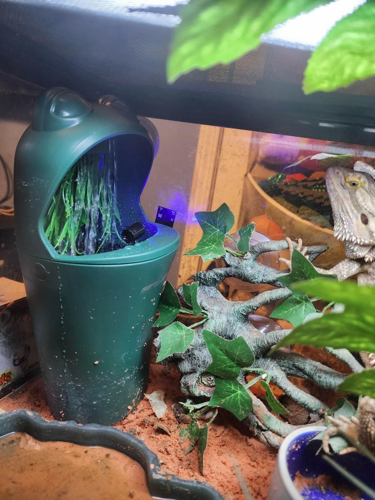 Reptile Water Dispenser Automatic Chameleon Drinking Fountain with