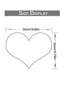 1 Miếng Mềm mại Nhân tạo Len Hình trái tim Thảm , lông tơ Nhỏ bé Tấm thảm Tấm lót Đối với Cái ghế Sofa Phòng khách Phòng ngủ - hồng - Xem 3