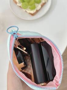 糖果色迷你旅行化妝包，1個多功能化妝品組織手提包浴室淋浴錢包攜帶口紅、刷子、護膚品、手機、、小件物品，適用於家庭、旅行、度假和學校使用，化妝包化妝袋護膚袋化妝用品裝箱，旅行必備郵輪必備宿舍必備婚禮伴娘禮物母親禮物生日禮物朋友和教師禮物家居裝飾浴室客廳臥室裝飾浴室組織珠寶組織唇膏油組織指甲油組織收納化妝品組織化妝袋妝箱 - 薄荷藍 - 查看 3