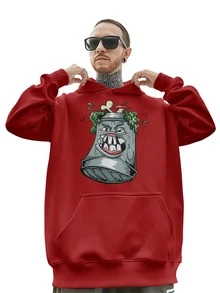 Men Sweatshirts - Đỏ - Xem 2