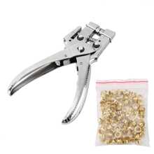 Kìm bấm lỗ tối giản - Bạc - Xem 2
