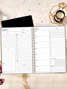 BUBU 周度至筆記本帶計畫冊 - 白色 - 查看 6