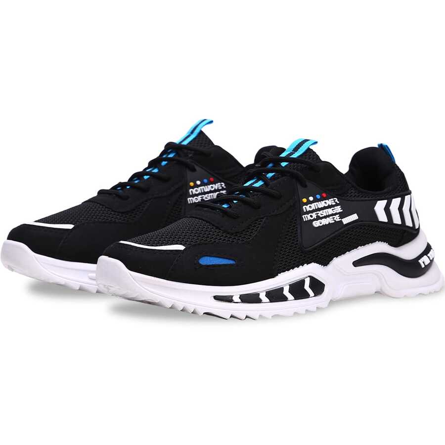 Shendy Vendy Tenis Hombre Calzado Casual para Caballero Tenis Deporte de Moda - Negro - Ver 1