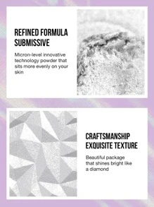 Misslyn 高反射高光，提亮肤色，打造光彩妆容，银色闪光高光，提亮面部高光，闪亮，高显色度柔滑配方，自然光泽，鼻部和眼部轮廓修容盘，Y2K妆容派对海滩旅行度假露营户外礼物，时尚女孩必备，新年礼物 - 3 亮白 - 查看 8