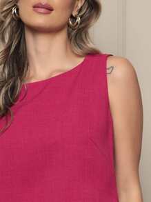 Women Two-piece Outfits - 玫紅色 - 查看 4