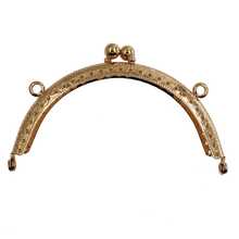 5pcs 10.5cm Double-ear Semi-circle Embossed Metal Frame, Creative Teardrop Handle Clasp, Classic Coin Purse Metal Frame - Multicolor - View 8