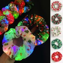 Christmas Led Light Up Scrunchies - Red - View 2