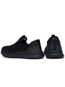 Women's Anti-skid Fashionable Slip-on Sneakers - Black - View 4
