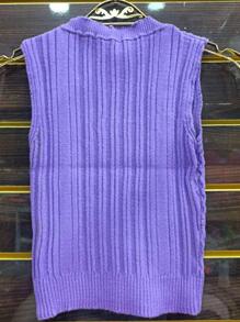 Women Knit Tops - Màu tím - Xem 2