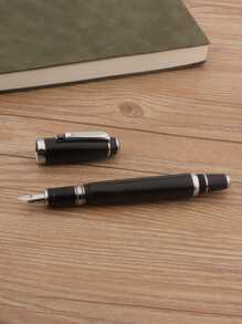 1支金属圆珠笔，配经典黑色旋转笔帽，M尖，适用于商务办公。 - 黑色 - 查看 2