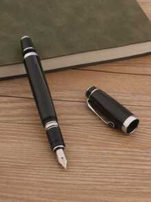 1支金属圆珠笔，配经典黑色旋转笔帽，M尖，适用于商务办公。 - 黑色 - 查看 1