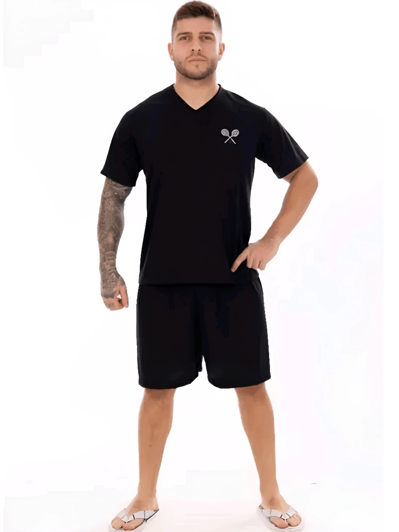 Men Loungewear Sets - 黑色 - 查看 1