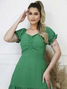 Women Dresses - màu xanh lá - Xem 3