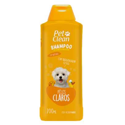 Shampoo e Condicionador Clareador Pet Clean 700 mL para Cães e Gatos