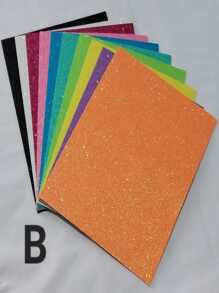 Paquete con 10 hojas de foami diamantado, multicolor, tamaño carta - Multicolor - Ver 4