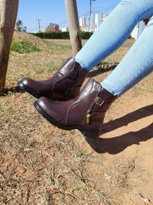 Women Fashion Boots - 鏽棕色 - 查看 8