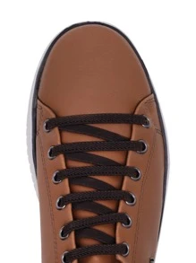 Sapatênis Casual Masculino Confort StarFox Ajuste Elástico - Caramelo - Visão 2