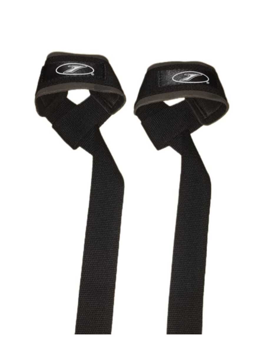 Straps lifting gym correas levantamiento de pesas crossfit fitness - Negro - Ver 1