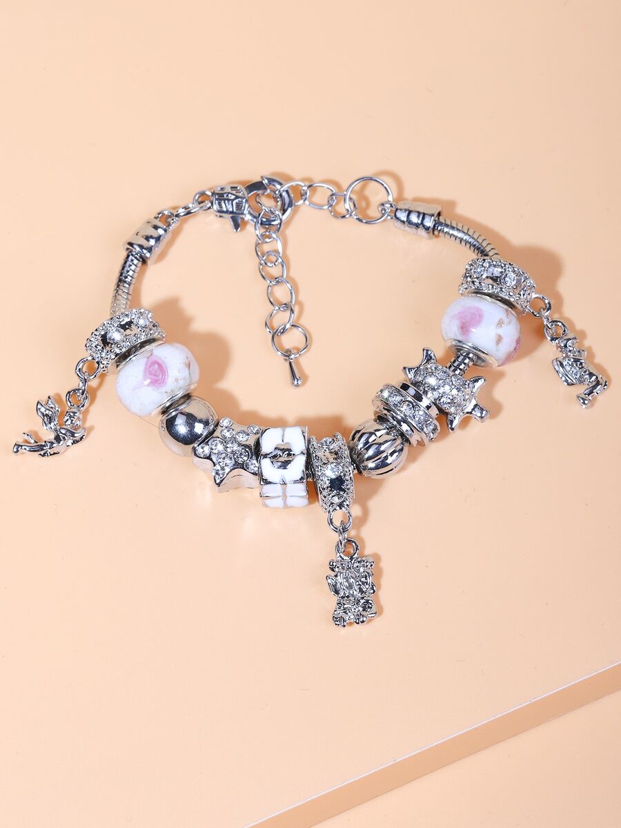 1 件青少年风格手链 - 白色 - 查看 1