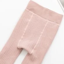 冬季儿童加厚保暖紧身裤，幼儿婴儿袜子，女童婴儿保暖紧身裤 - 粉色 - 查看 5