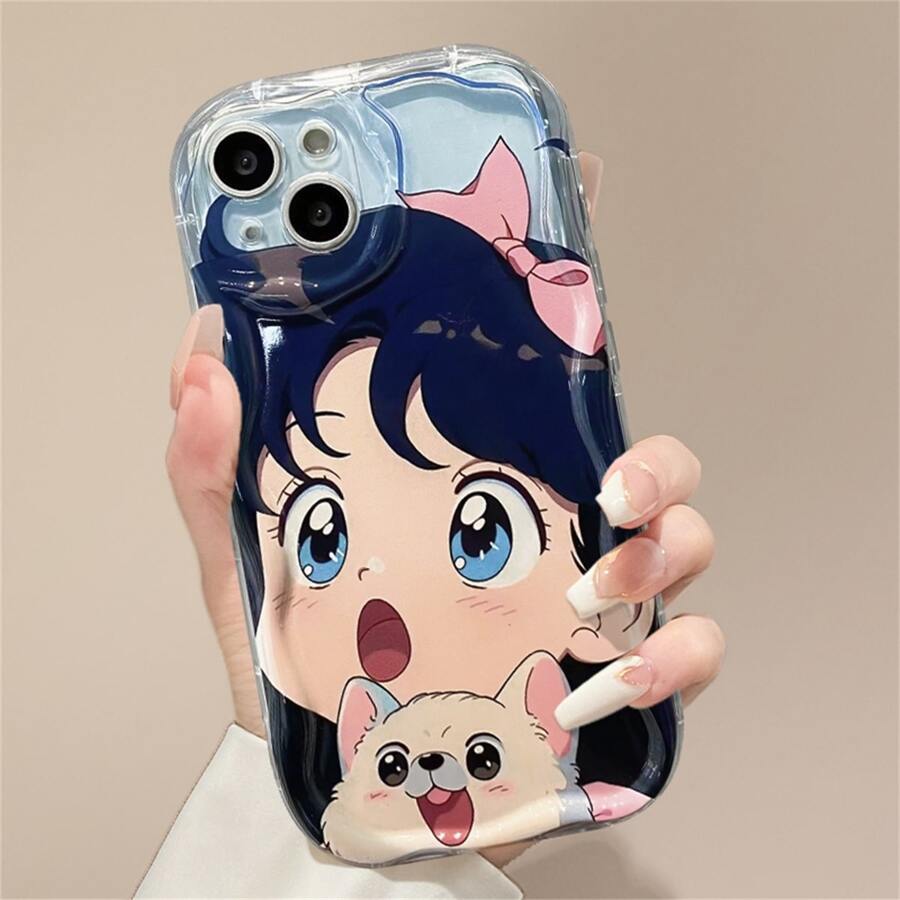 Anime Cartoon Wütendes Mädchen Handyhülle Kompatibel Mit Iphone 14 Promax 13 12 Pro Max 11 Xr Xs Max Frauen Cute, Schützende Soft-cover