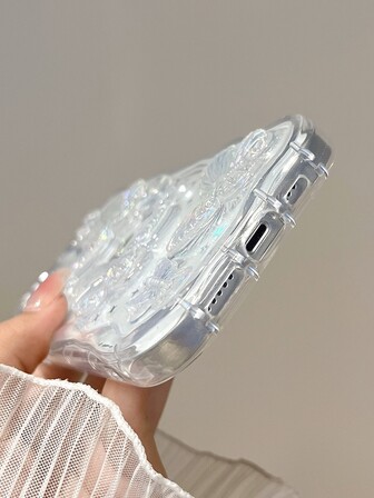 1 st. resin holografiskt 3D-fjärilsskal, stötsäkert och transparent, kompatibelt med 17 Pro Max/17/17 Pro/17 Air/16 Pro Max/16/16 Pro/16 Plus/15/15 Pro Max/15 Pro/15plus/11/11Pro/11ProMax/12/13/14 Pro/11Pro/12Pro/12ProMax/13 Pro/13 Max/13 Pro/14 Pro14 May/14plus/12 Mini/13 Mini/Galaxy S25/S24/Galaxy S25+/Galaxy S24/S25 Ultra, kreativ design