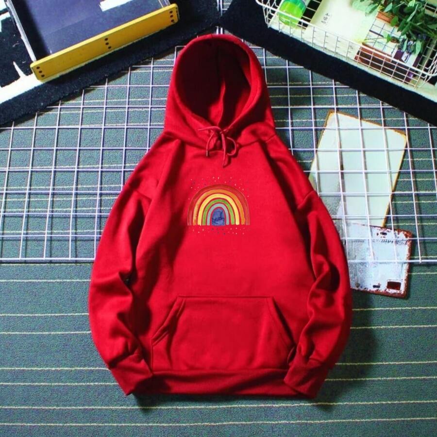 Men Sweatshirts - 紅色 - 查看 1