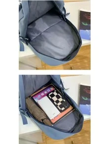 Women Functional Backpacks - 酒紅色 - 查看 2