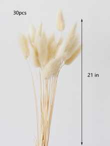 30入組婚禮裝飾兔尾草和狗尾草乾花花束,桌面裝飾