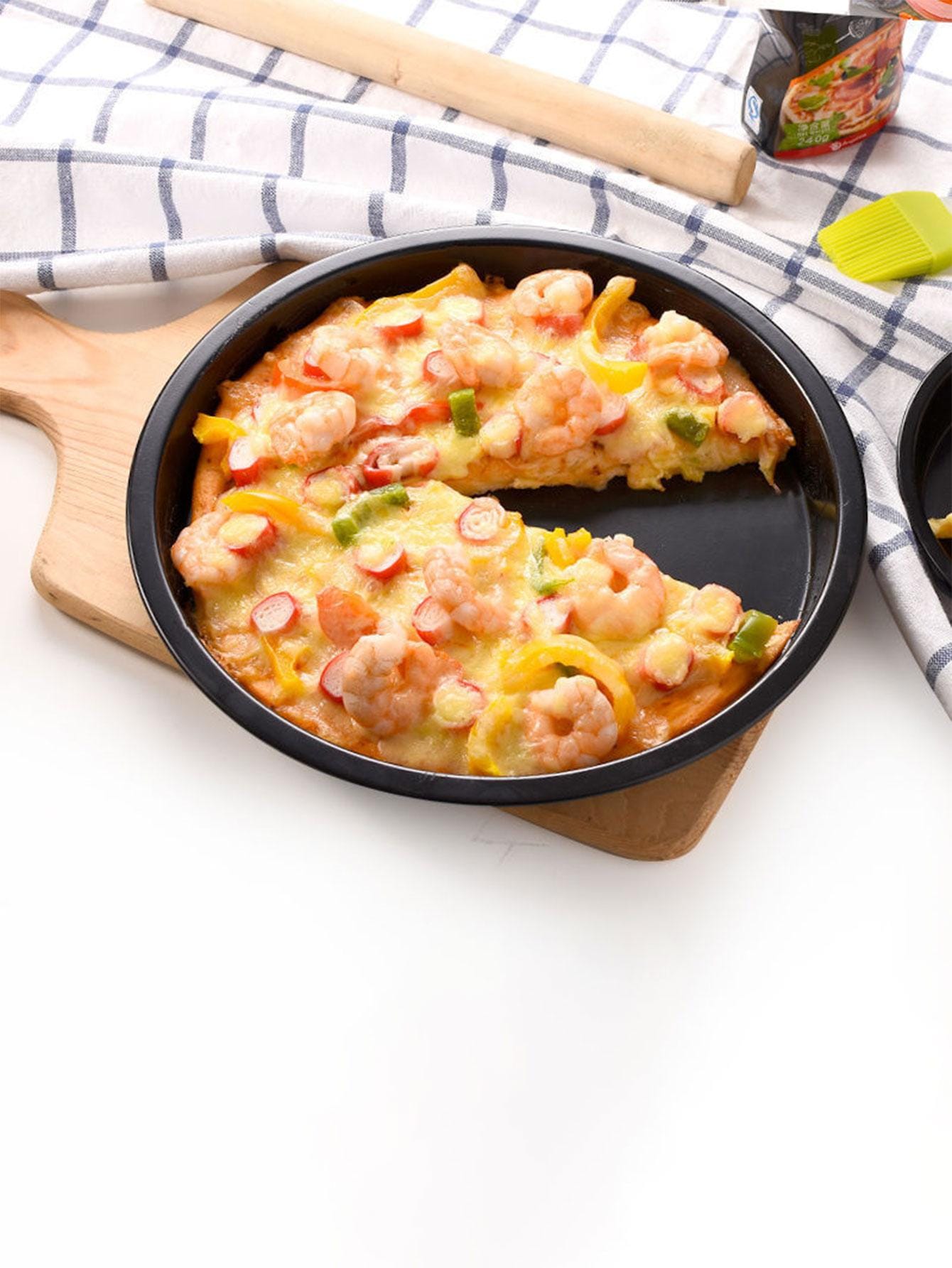 Nonstick Round Pizza Pan, Baking Oven Tray, Multipurpose Household