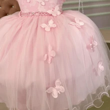Young Girls Dresses - Baby Pink - View 5