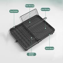 廚房收納架多功能碗碟瀝水架,碗碟整理架