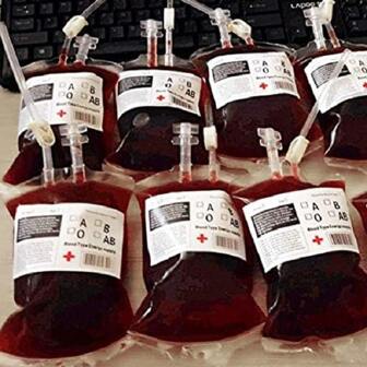 10入組萬聖節派對杯,用於裝飲料的血袋-血袋飲料容器cosplay血袋道具萬聖節裝飾用品(不包括血液)