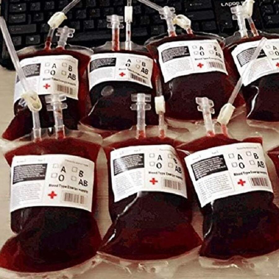 10入組萬聖節派對杯,用於裝飲料的血袋-血袋飲料容器cosplay血袋道具萬聖節裝飾用品(不包括血液)