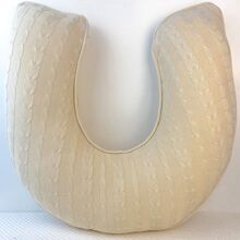 Almofada para Amamentação de Tricot - Bege - Visão 2