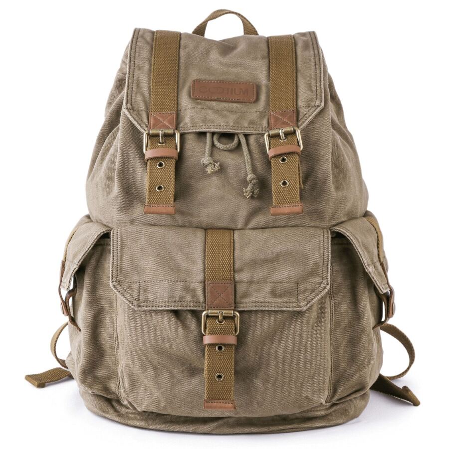 Mochilas Fashion para Hombre Liso - Verde militar - Ver 1