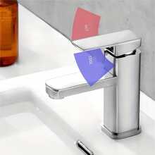 1pc Stainless Steel Body Kitchen Sink Faucet With Hot & Cold Water - Silver - View 3