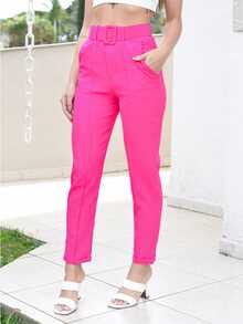 Women Pants - Màu Hồng Tươi - Xem 3