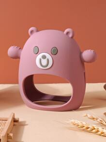 1 件婴儿出牙玩具，婴儿硅胶出牙玩具，带有可爱熊图案，婴儿牙胶咀嚼玩具，新妈妈理想的婴儿旅行必需品出牙玩具 - 粉色 - 查看 9